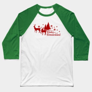 Christmas winter wonderland Baseball T-Shirt